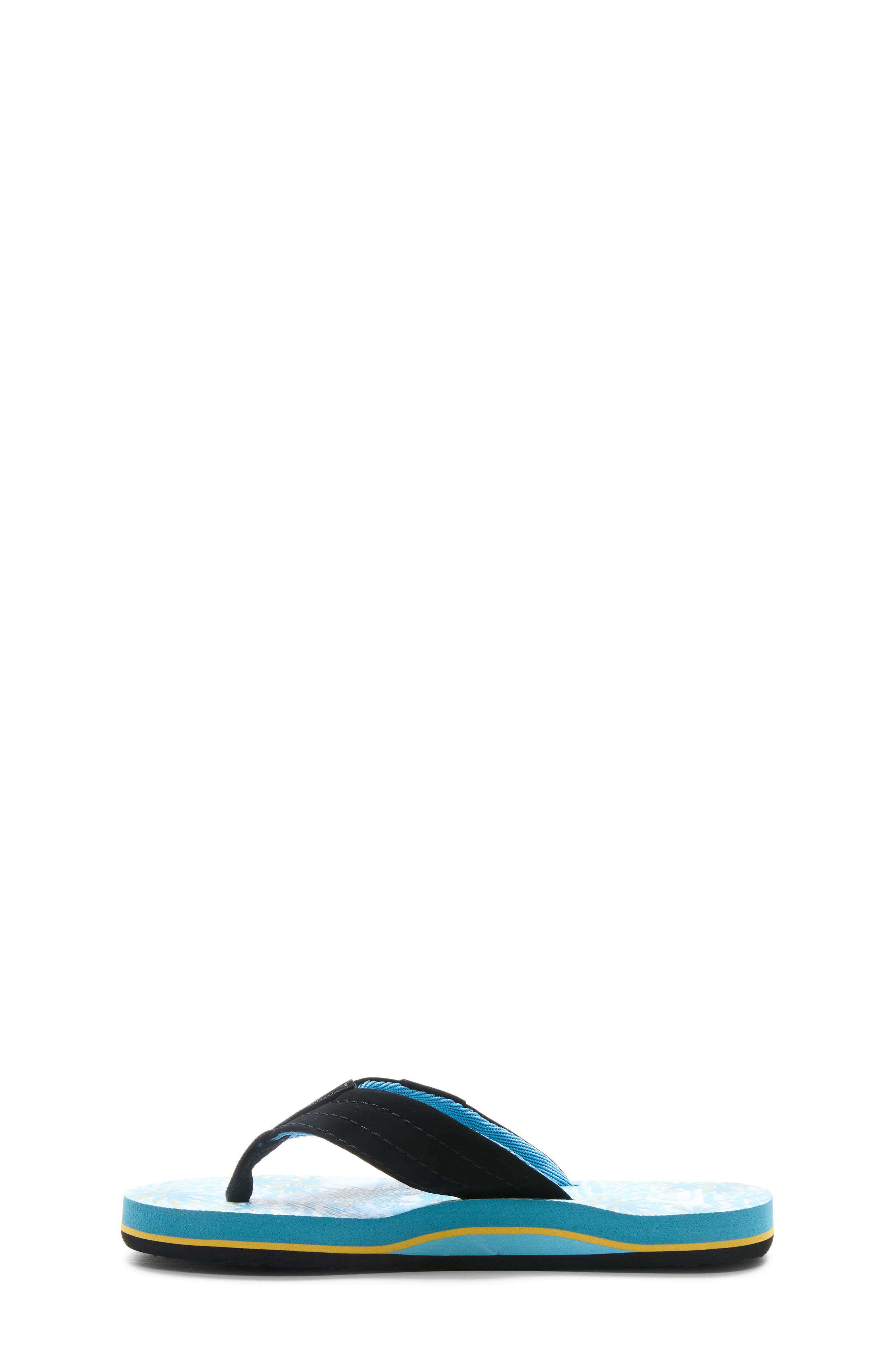 Quiksilver Kids' Moncata Layback Flip Flop, Alternate, color, Black/ Multi