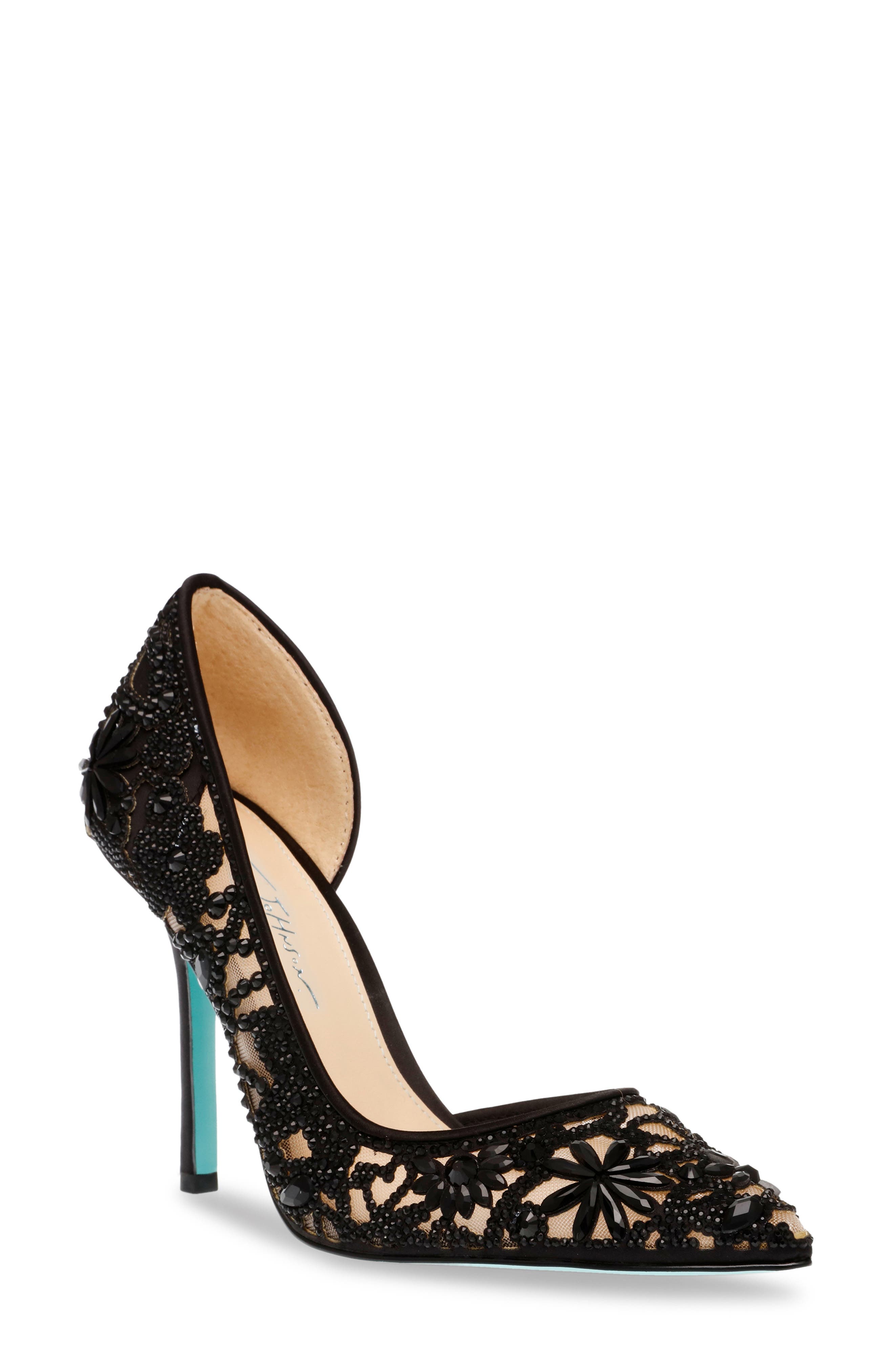 Betsey Johnson Chic Half d'Orsay Pump, Main, color, 