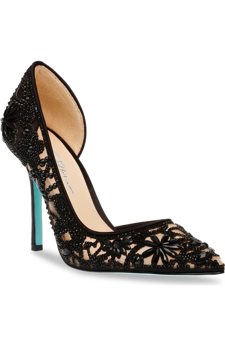Betsey Johnson Chic Half d'Orsay Pump, Main, color,