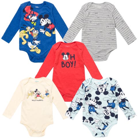 Mickey Mouse 5-Pack One Piece Bodysuits