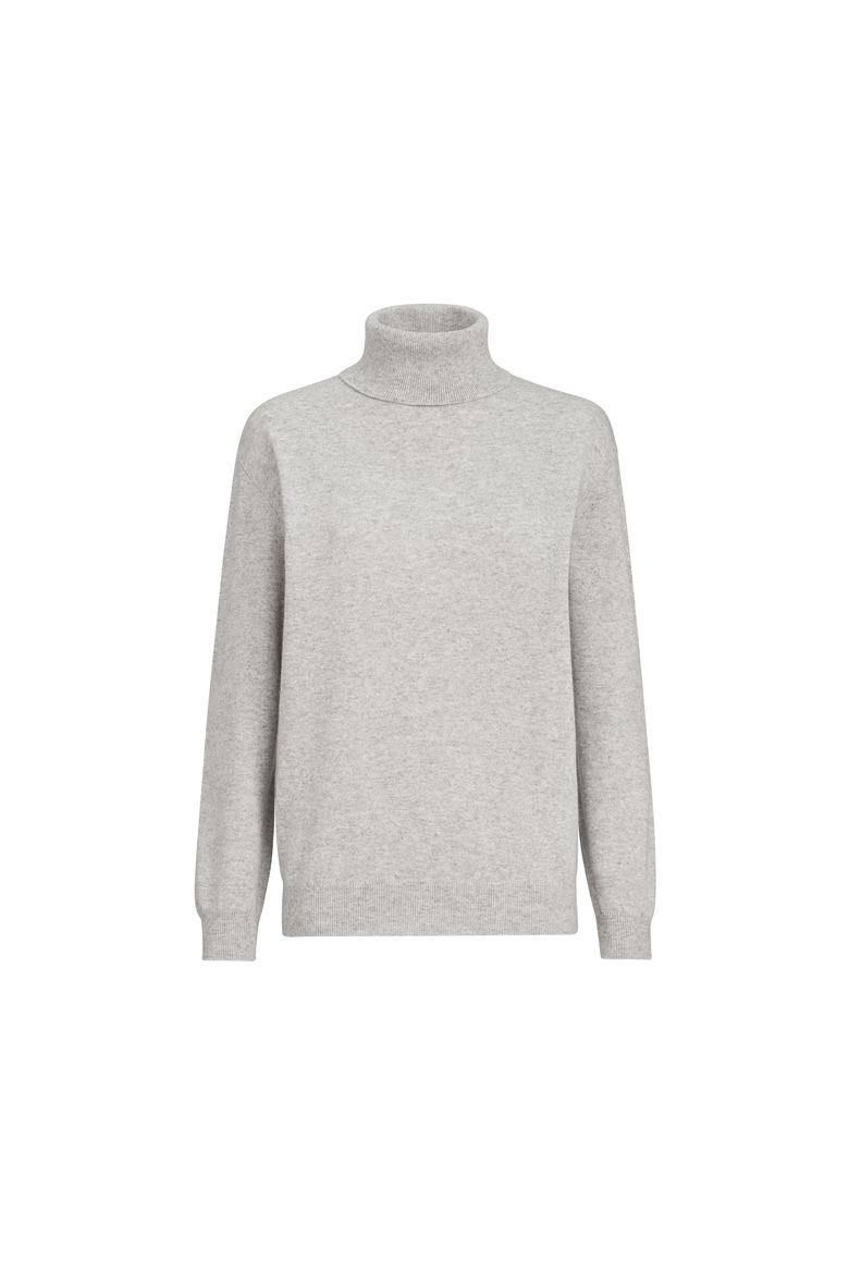 Cashmere sweater with monili, Alternate, color, Pebble