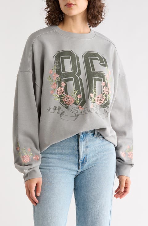 86 Floral Graphic Sweatshirt