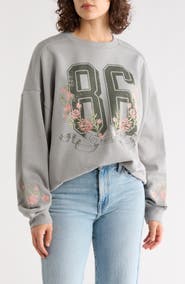 Vinyl Icons 86 Floral Graphic Sweatshirt