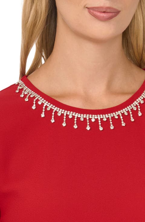 Rosette Trim T-Shirt