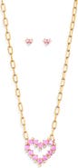 Nadri Valentine's Day Capsule Stud Earrings & Necklace Set