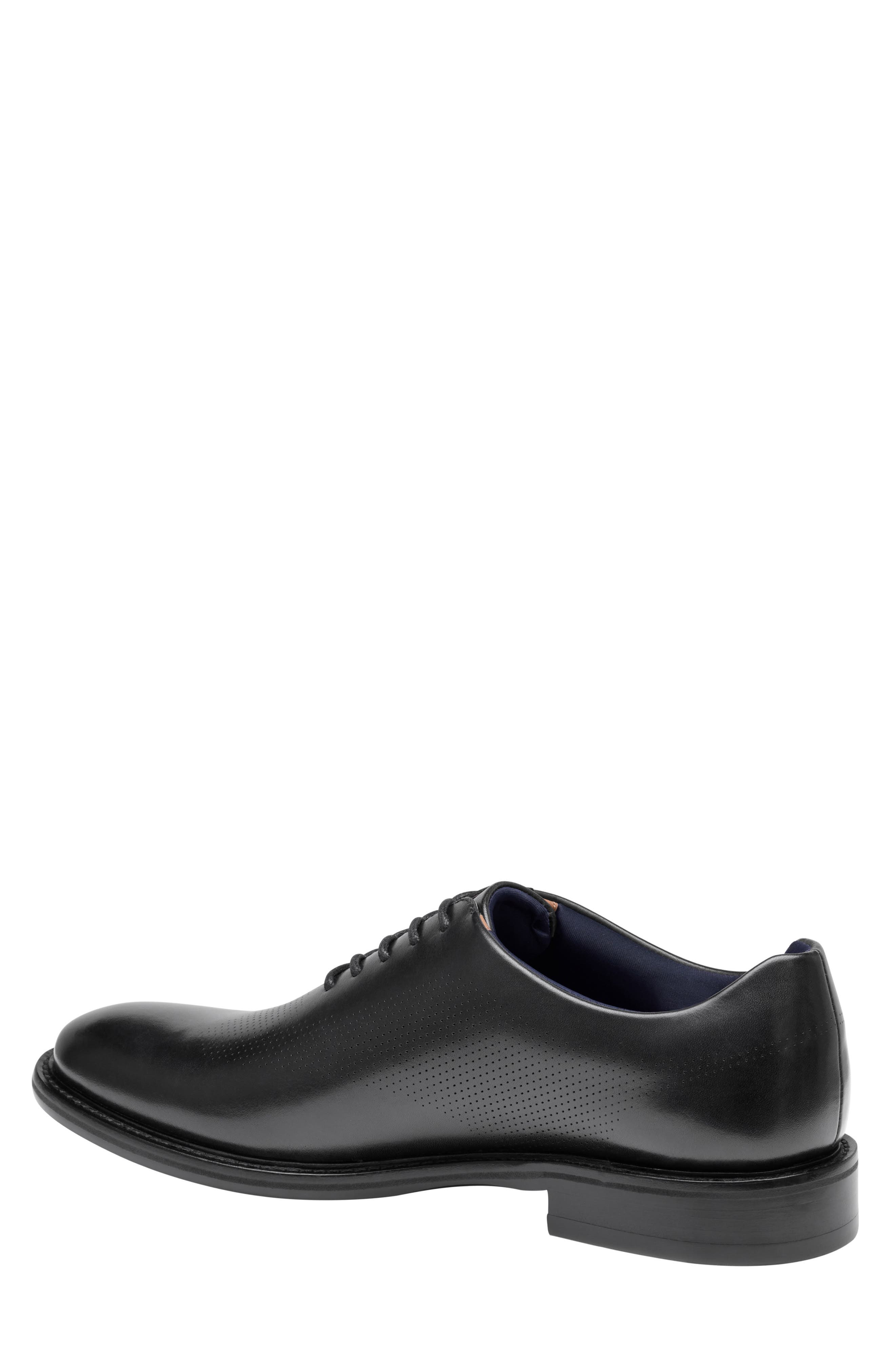 Conard 2.0 Perforated Leather Oxford, Alternate, color, BLACK FULL GRAIN