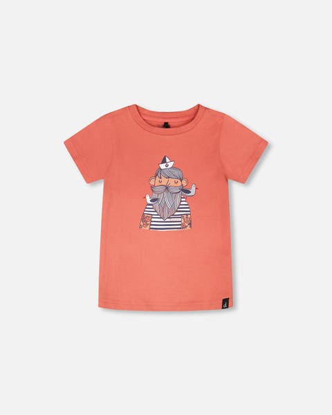 Organic Cotton Sailor Graphic Short Sleeve T-Shirt (Baby)