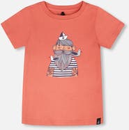 Deux par Deux Organic Cotton Sailor Graphic Short Sleeve T-Shirt
