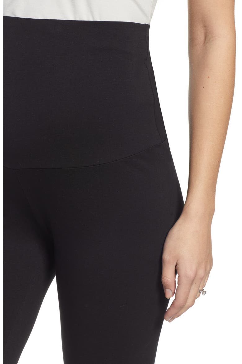 2-Pack Belly Support Maternity 7/8 Leggings, Alternate, color, BLACK