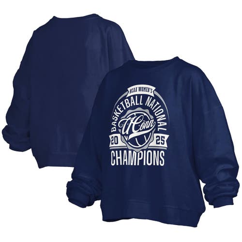 Pressbox Basketball National Champions Janice Oversized Fleece Pullover Sweatshirt