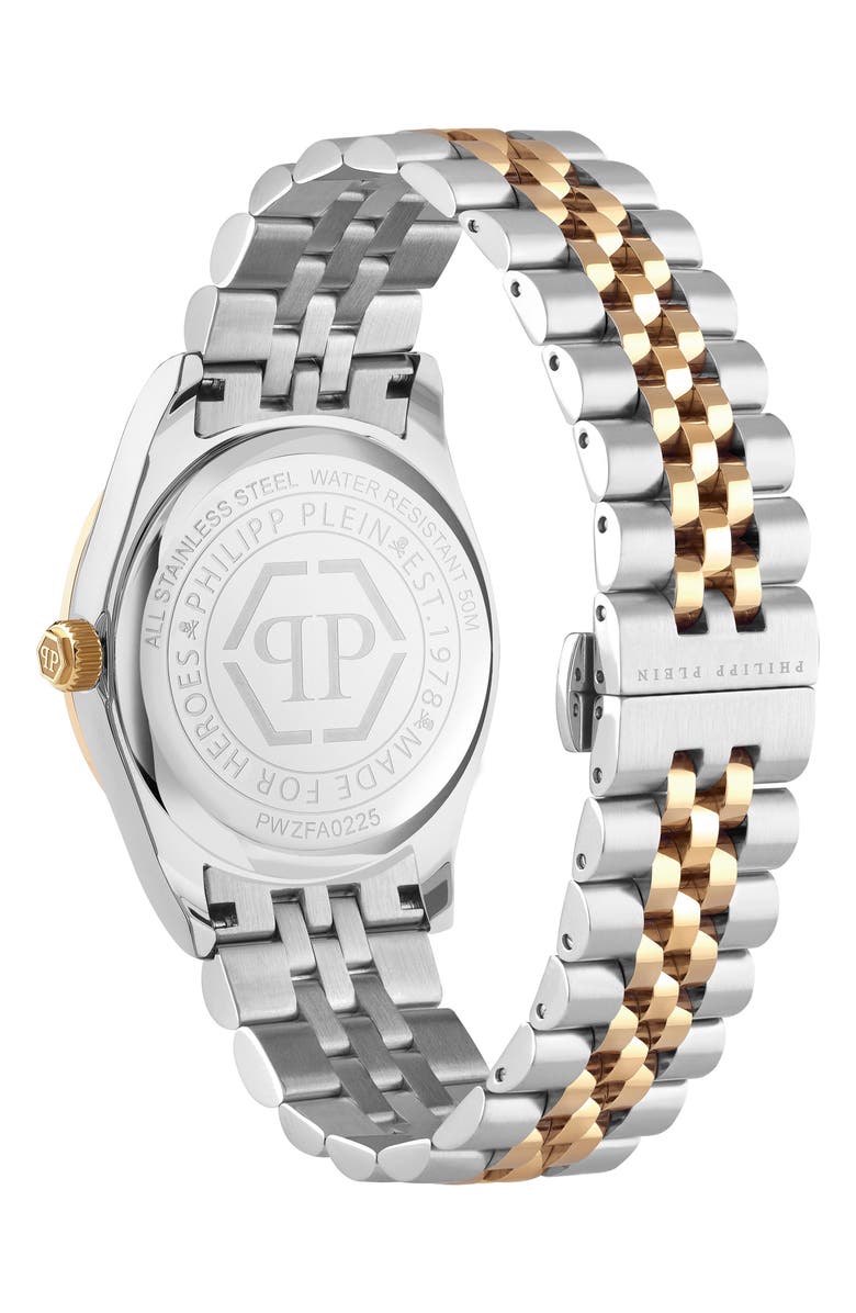 PHILIPP PLEIN Icon Chain Bracelet Watch, 43mm, Alternate, color, Two Tone