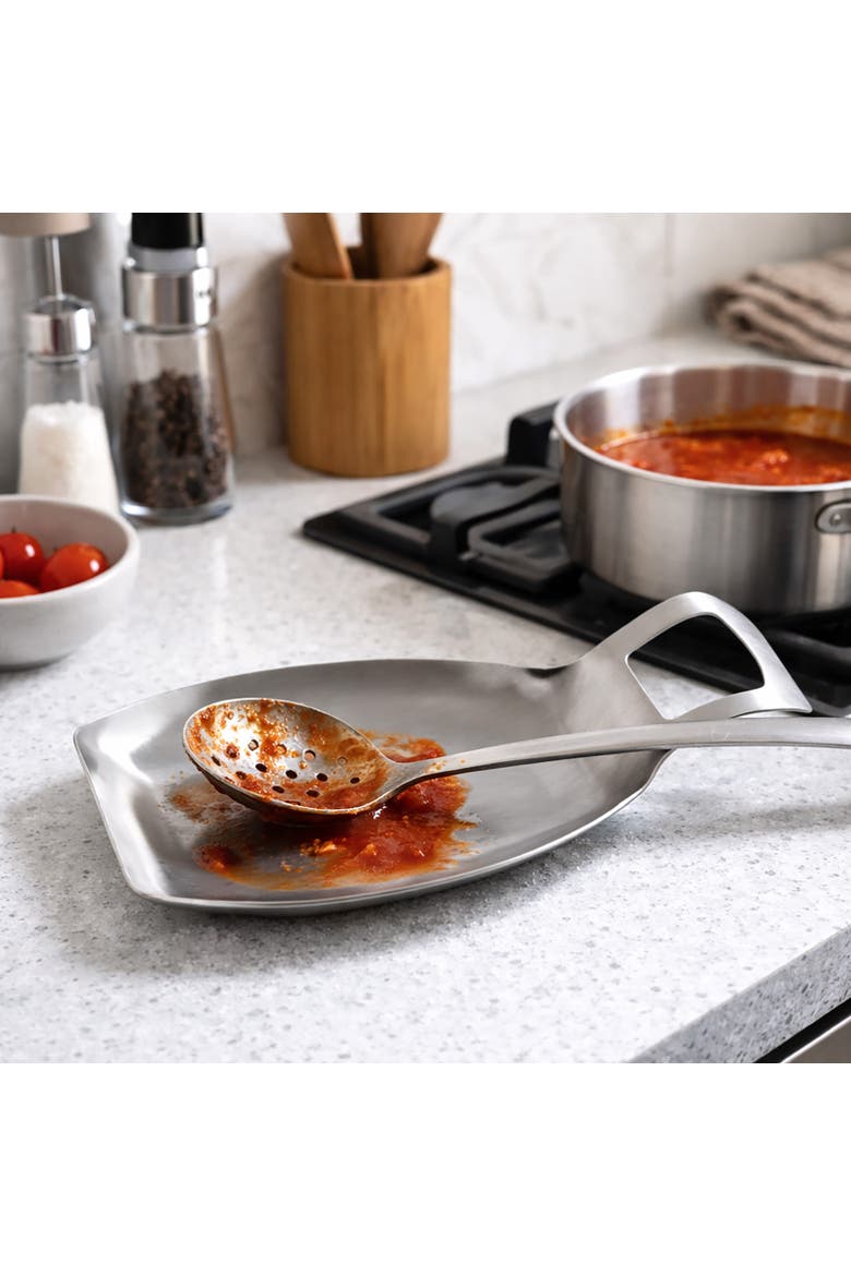 Stainless Steel Jumbo Spoon Rest, Alternate, color, Silver