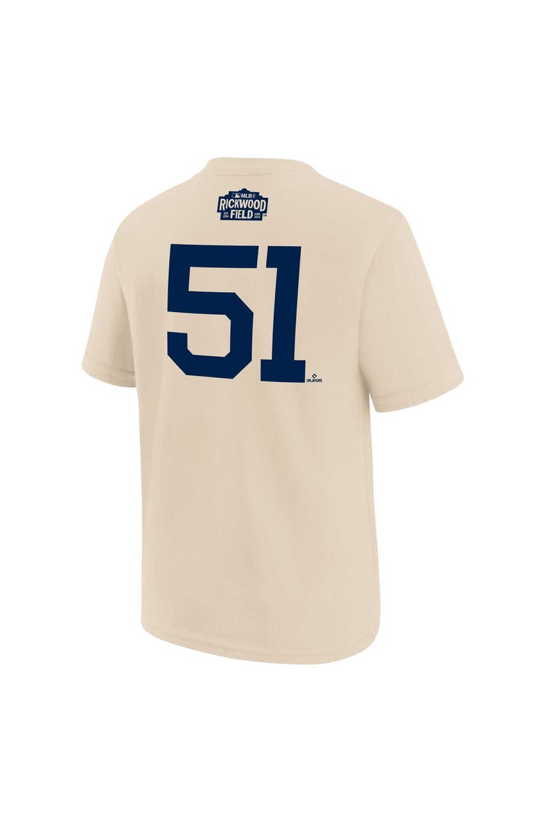 Nike Youth Nike Jung Hoo Lee Natural San Francisco Giants 2024 Rickwood Classic Name & Number T-Shirt, Alternate, color, 