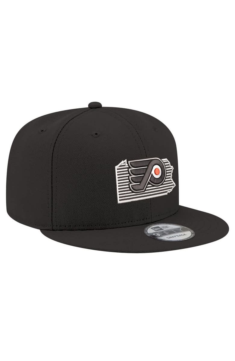 New Era Men's New Era Black Philadelphia Flyers State Pride 9FIFTY Snapback Hat, Alternate, color, Black