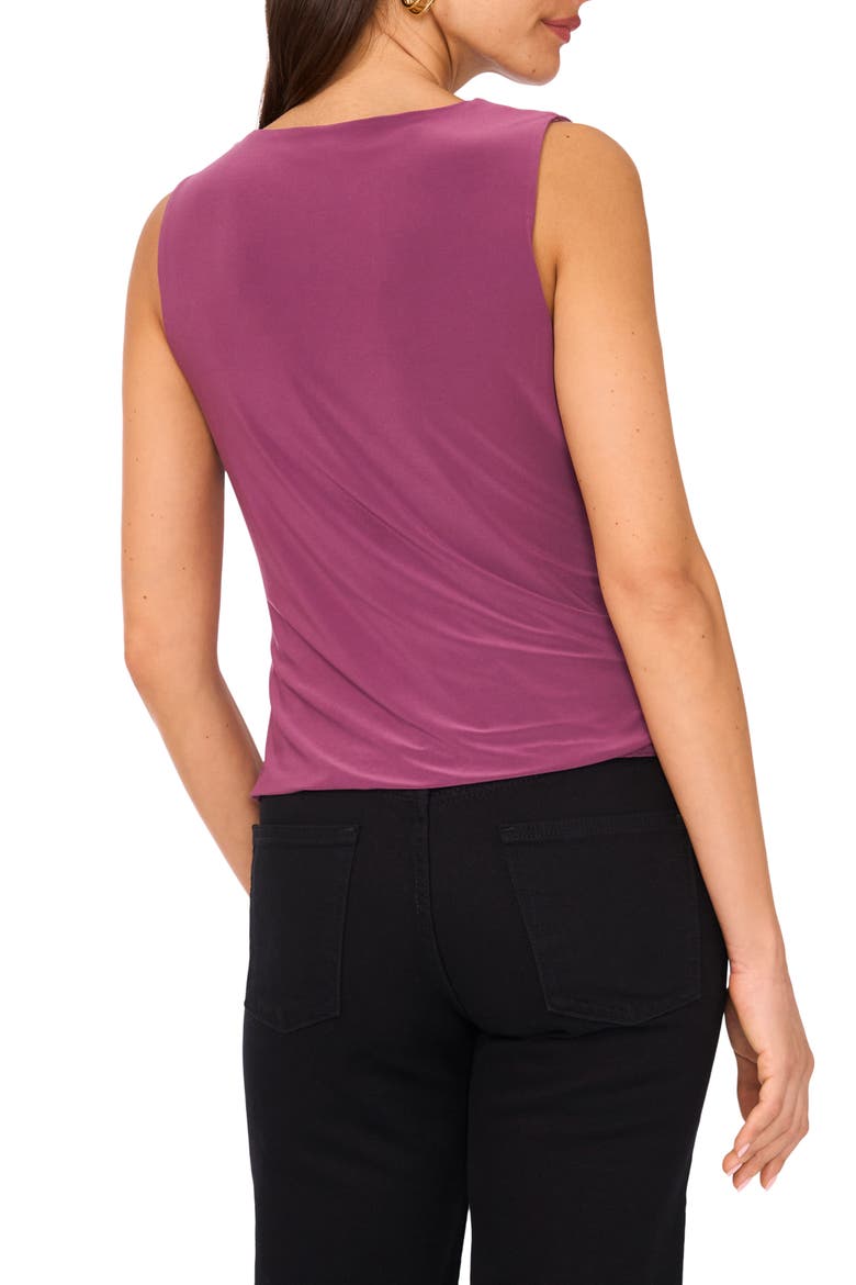 Ruched Sleeveless Top, Alternate, color, SWEET PLUM