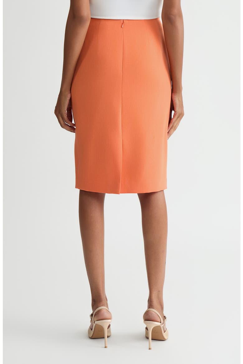 Zip Pencil Skirt, Alternate, color, MANDARIN