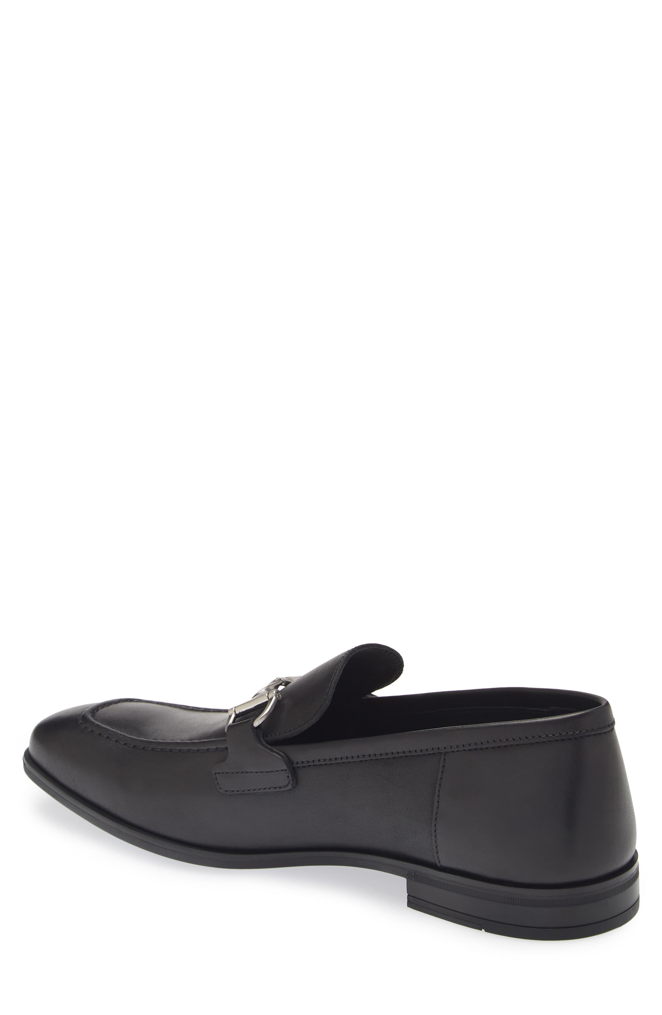 Stuart Weitzman Simon Twistbit Loafer, Alternate, color, Black