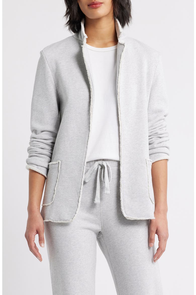 Dublin Cotton Fleece Blazer, Main, color, GRAY MELANGE
