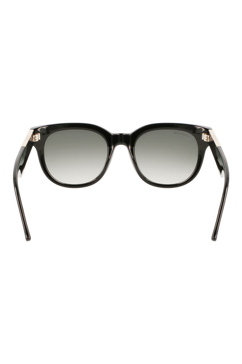 52mm Oval Sunglasses, Alternate, color, BLACK