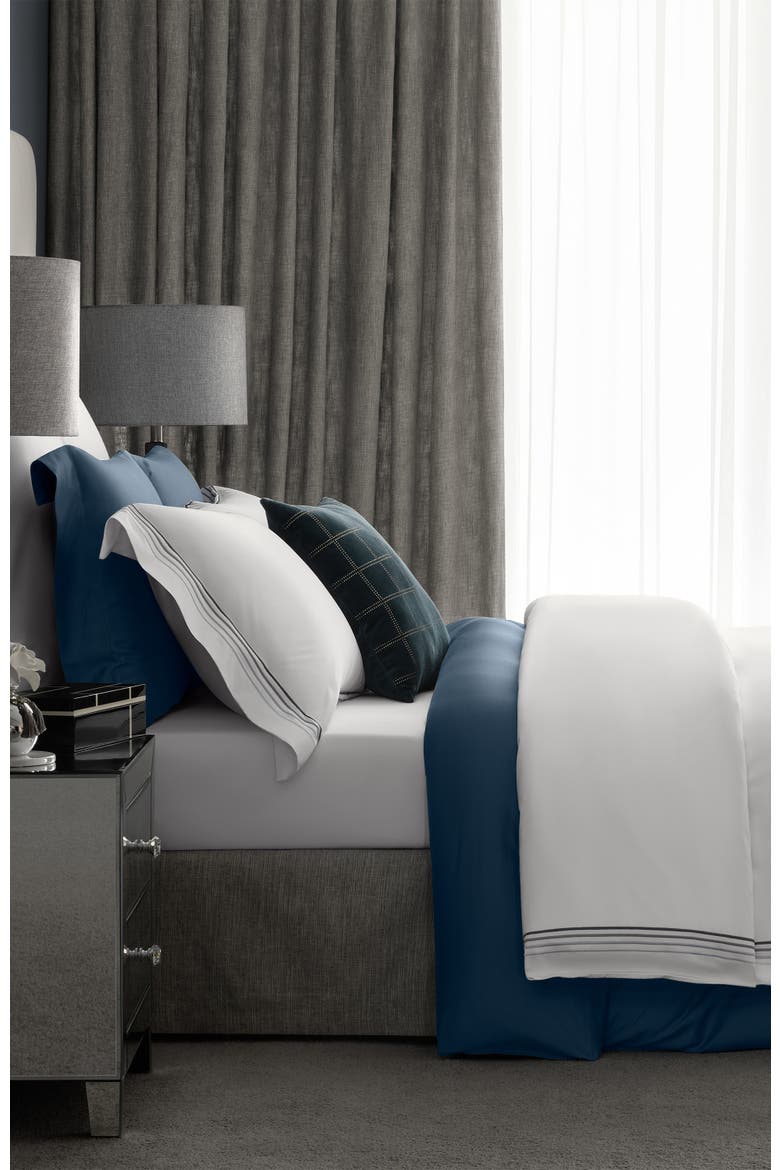 Linari duvet cover, Alternate, color, White