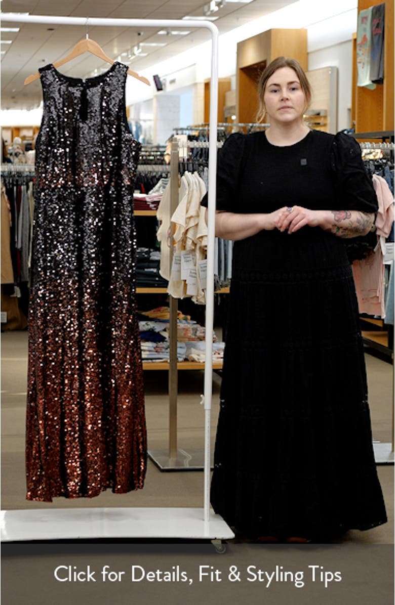 Ombré Sequin Trumpet Gown, sales video thumbnail