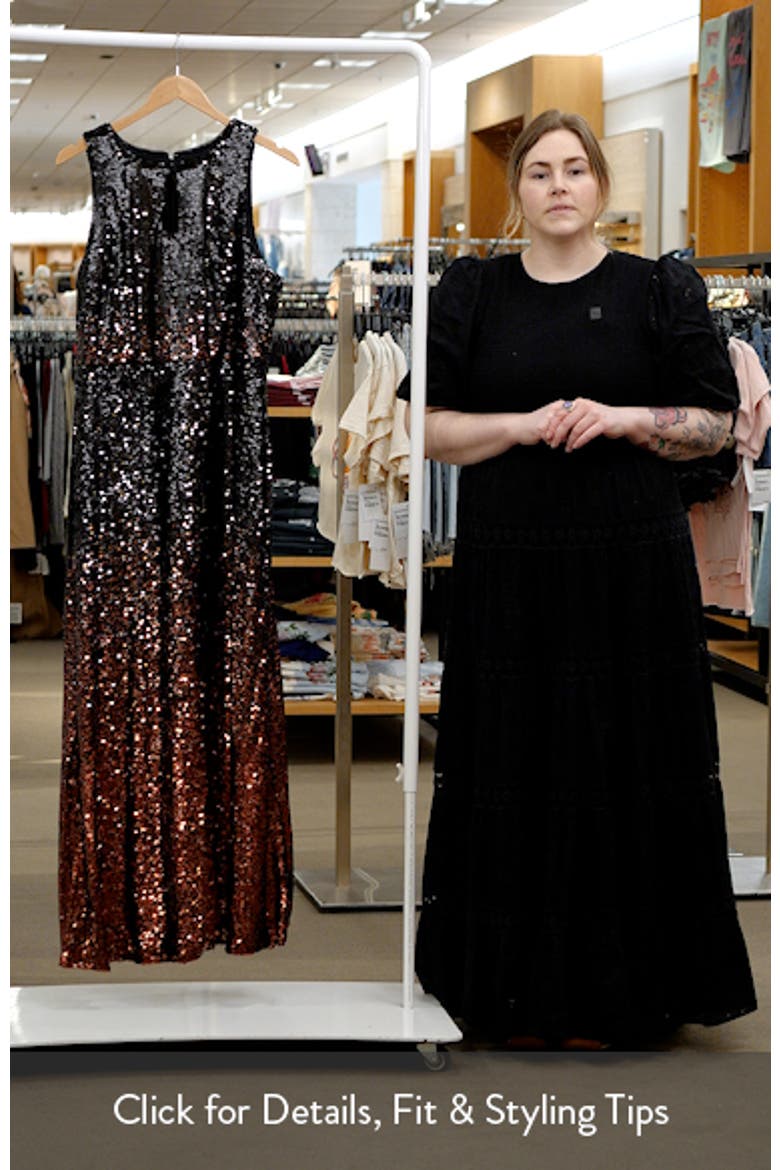 Ombré Sequin Trumpet Gown video