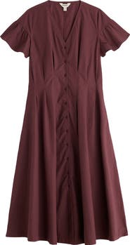 Seasalt Cornwall Kerthen Woods Organic Cotton Button-Up Midi Dress
