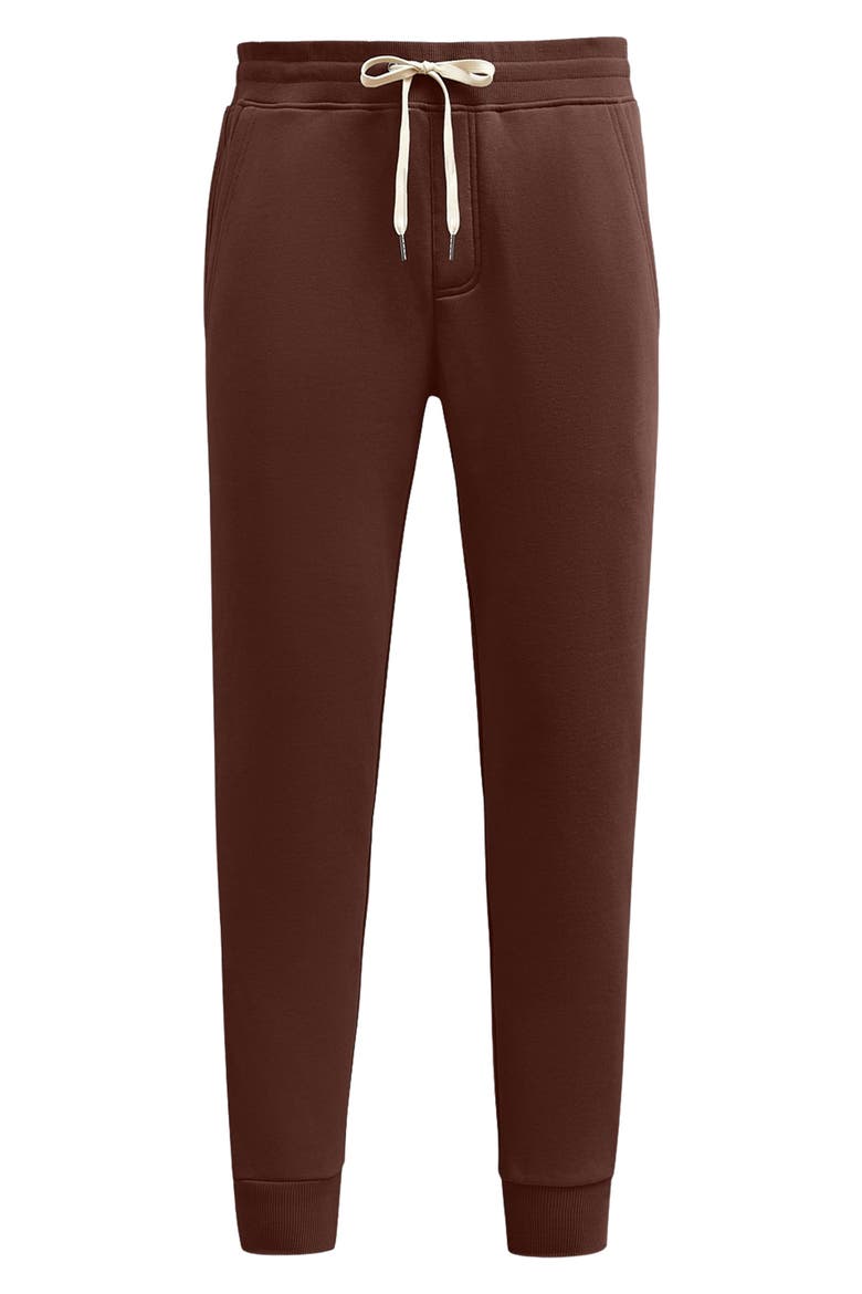 Fleece Joggers, Alternate, color, CAROB