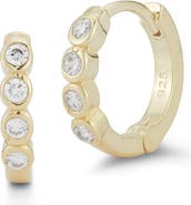 GLAZE JEWELRY CZ Huggie Hoop Earrings
