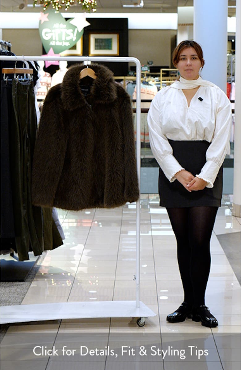 Carmen Faux Fur Coat, sales video thumbnail