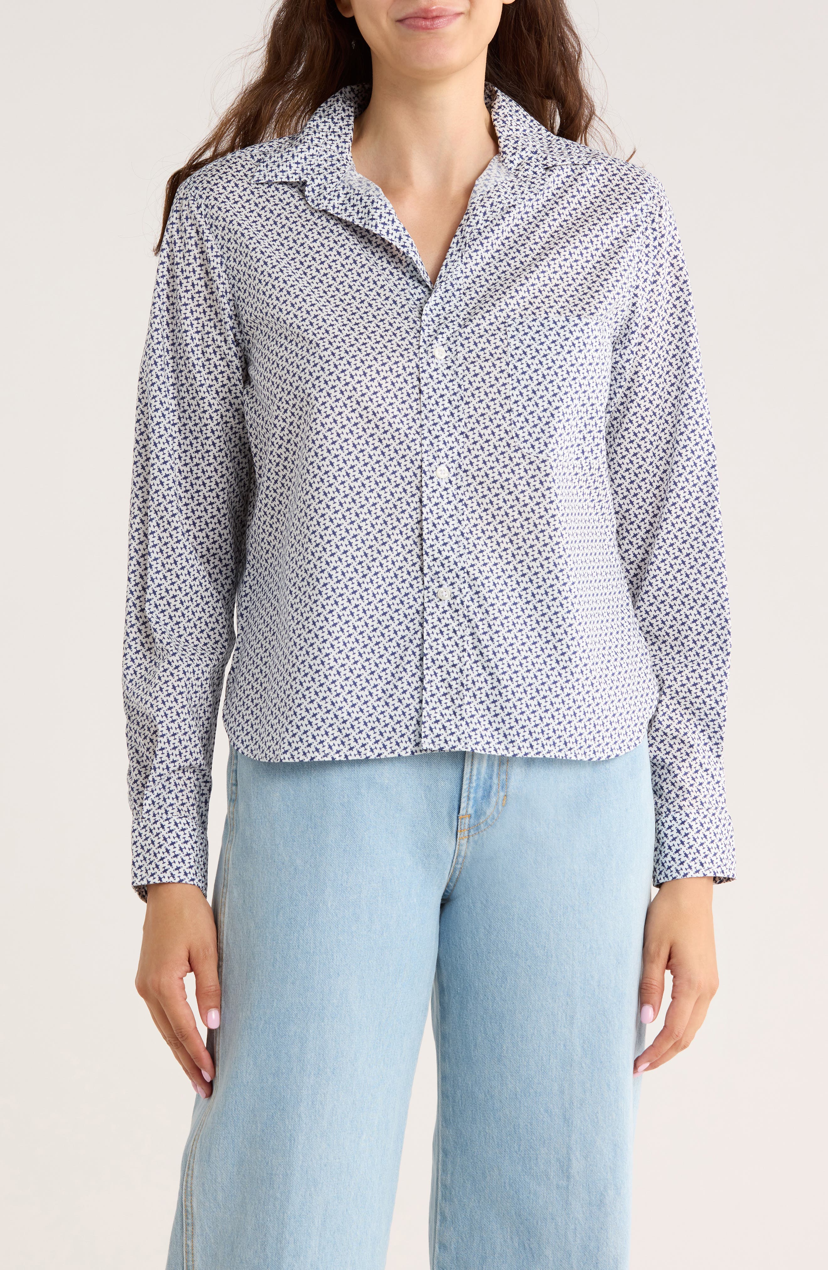 Frank & Eileen Untuckable Cotton Button-Up Shirt