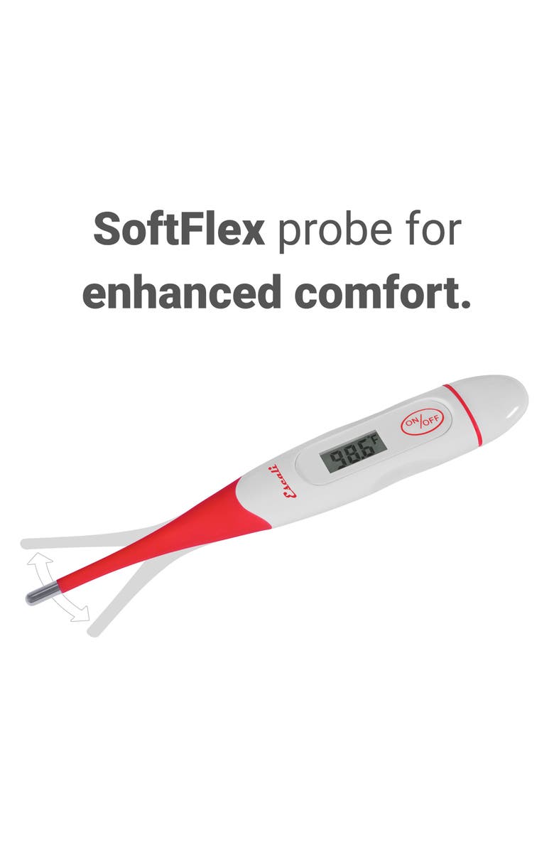 ESCALI Digital Body Thermometer, Alternate, color, White / Red
