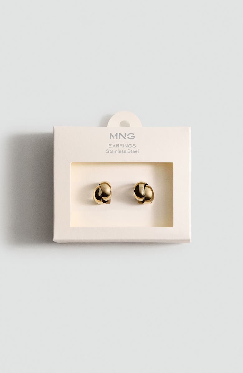 MANGO Geometric Stud Earrings, Alternate, color, Gold