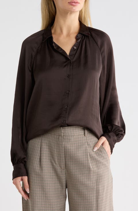 Long Sleeve Satin Shirt