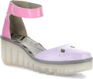 Fly London Boij Ankle Strap Platform Wedge Pump