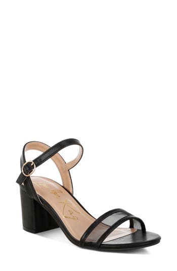 London Rag Orpina Block Heel Sandal In Black
