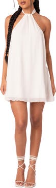 EDIKTED Palma Open Back Trapeze Dress