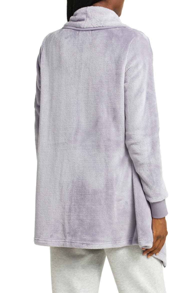 Orla Double Face Fleece Drape Jacket, Alternate, color, CLOUDY GREY