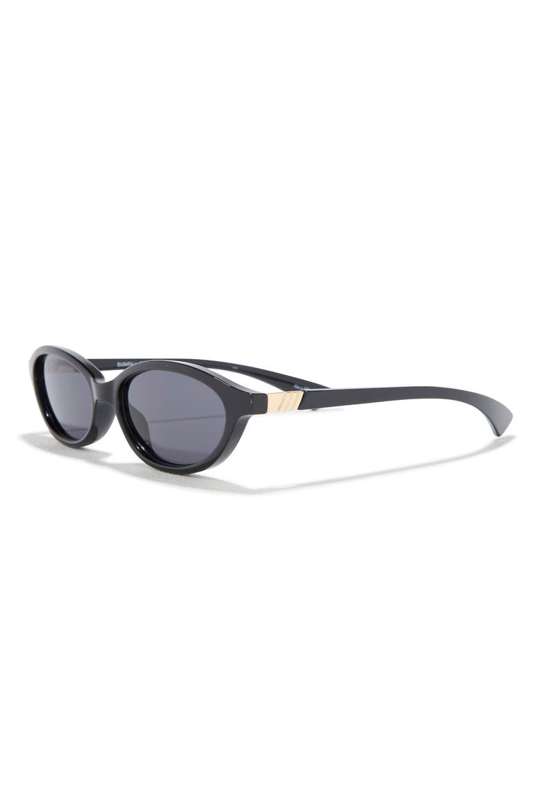 Duskfall 55mm Oval Sunglasses, Alternate, color, BLACK / SMOKE MONO