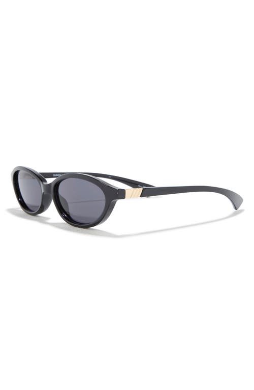 Le Specs Duskfall 55mm Oval Sunglasses In Black