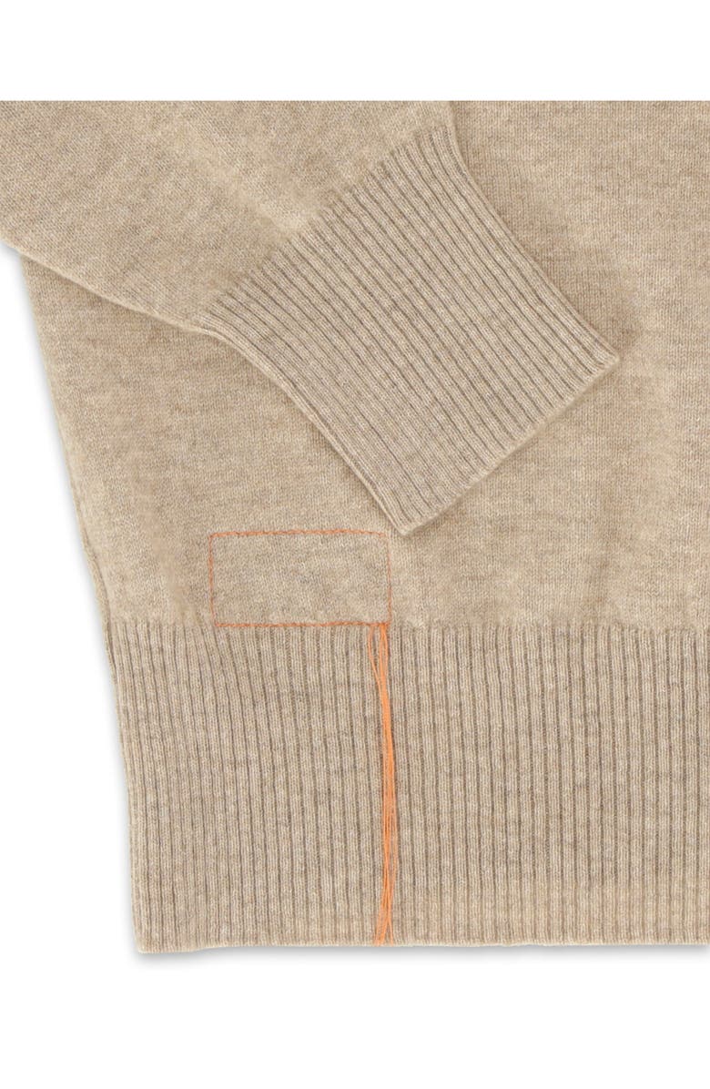Fortela Cashmere Crewneck Sweater, Alternate, color, Orange