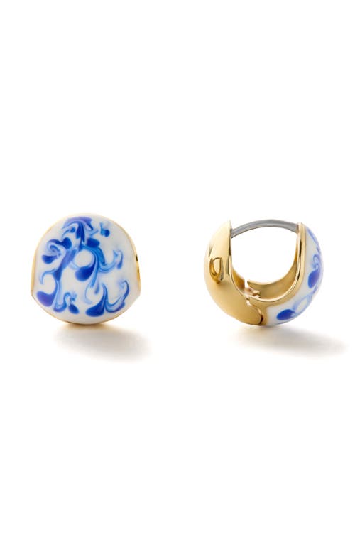 Ana Luisa Statement Earrings - Mini Abby Marble Blue in Marble Blue/gold at Nordstrom, Size X-Small