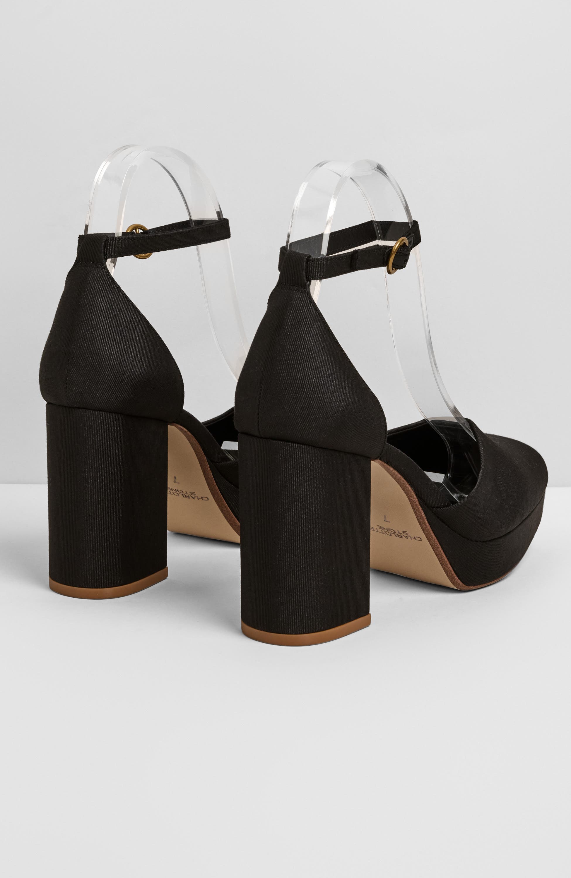 Libby Ankle Strap Platform Pump, Alternate, color, Black
