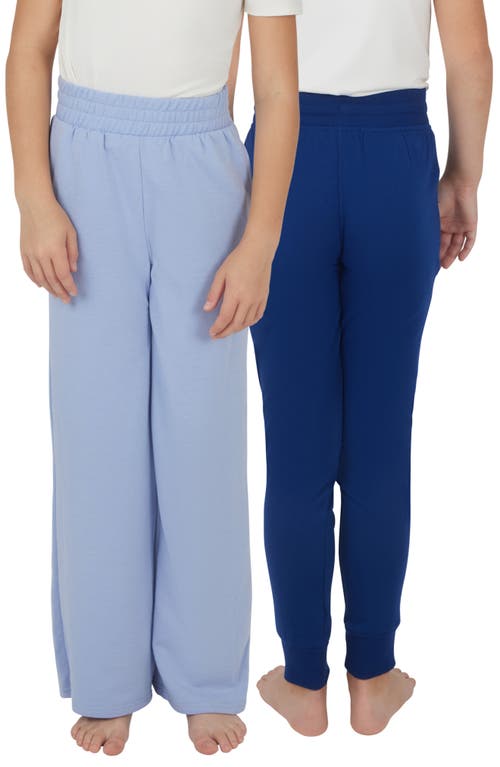 90 DEGREE BY REFLEX 90 DEGREE BY REFLEX KIDS' 2-PACK TERRY BRUSHED SWEATPANTS & JOGGERS SET 