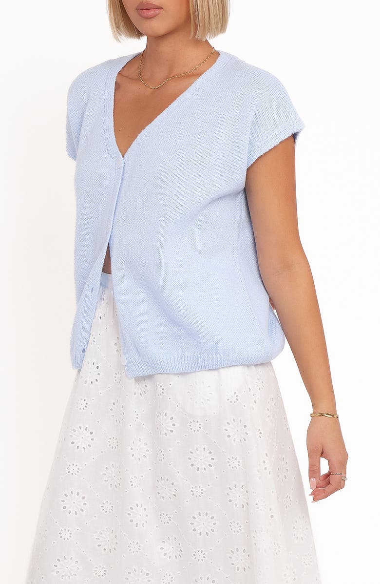 Petal & Pup Mariana Knit Sweater Vest, Alternate, color, Pale Blue