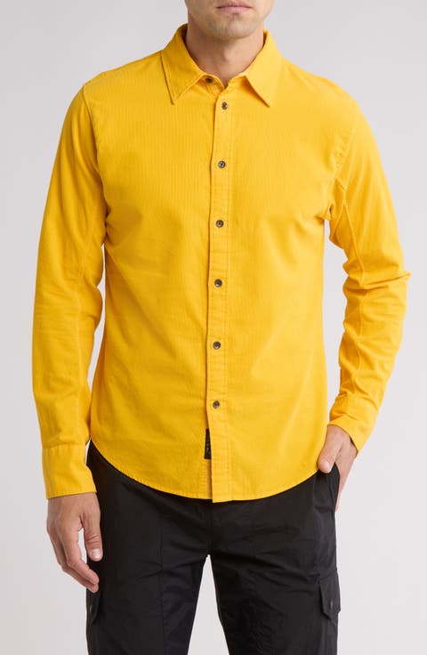 Fit 2 Cotton Corduroy Button-Up Shirt