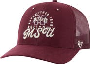 '47 Men's '47 Maroon Mississippi State Bulldogs Pitstop Trucker Adjustable Hat
