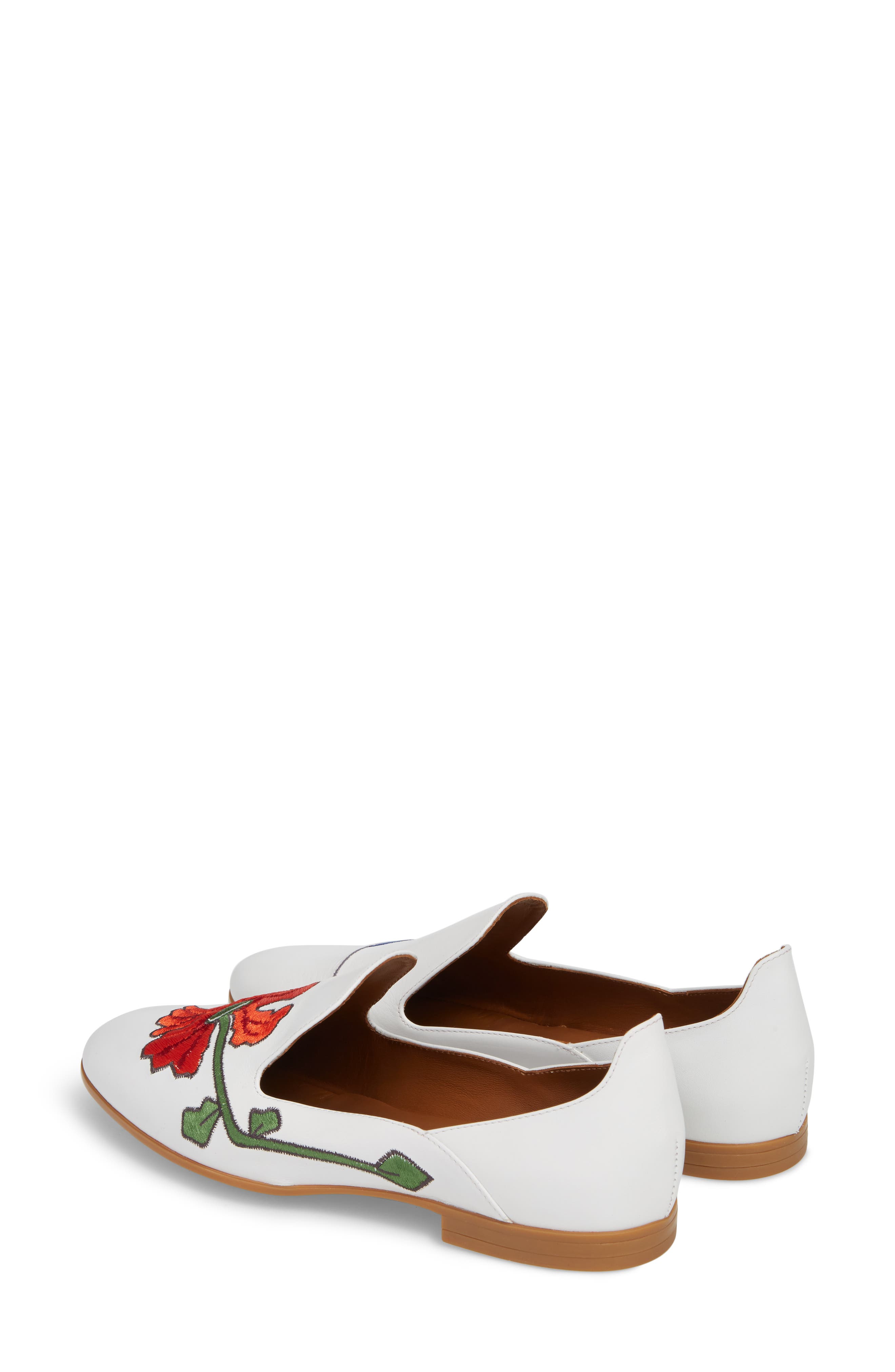 Aquatalia Emmaline Embroidered Loafer, Alternate, color, 