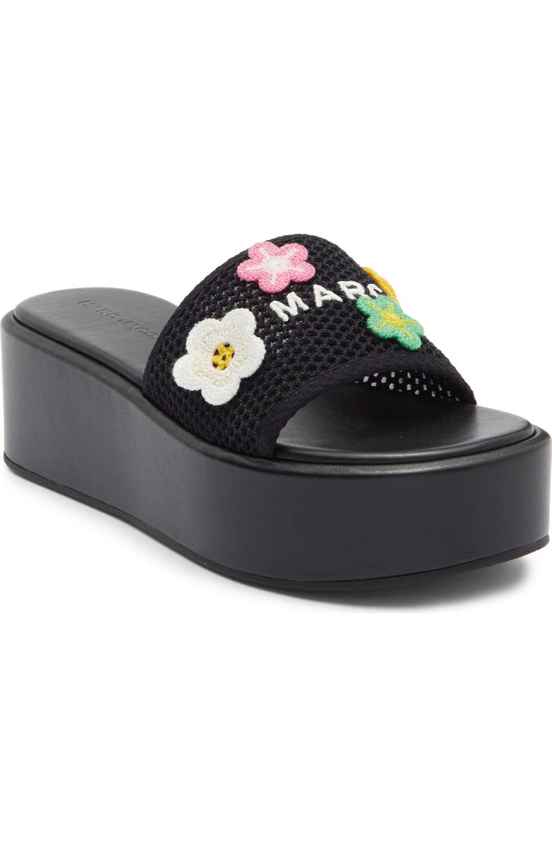 Marc Jacobs The Platform Slide Sandal, Main, color, Black Multi
