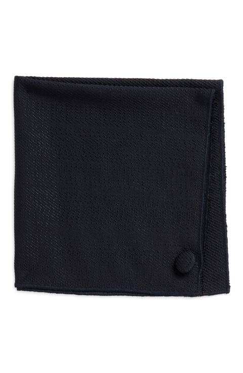Textured Wool Pocket Square